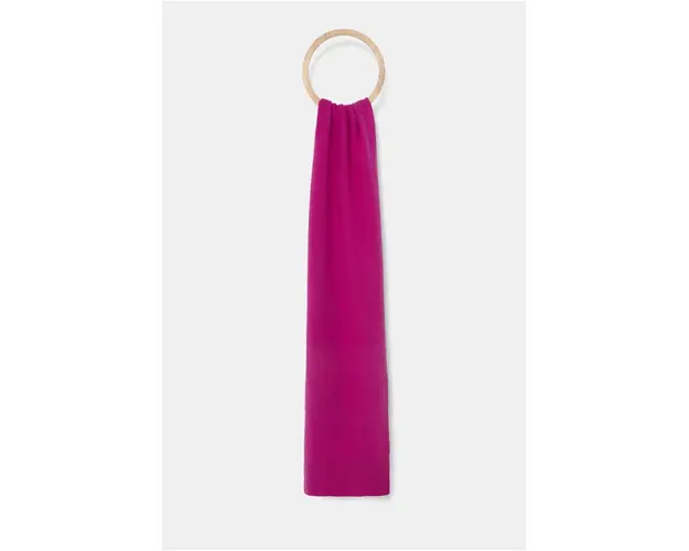 United Colors of Benetton esarfa de lana culoarea roz, neted, 1002DU01E