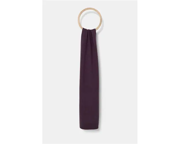 Sisley esarfa din amestec de lana culoarea violet, neted, 102HM0500