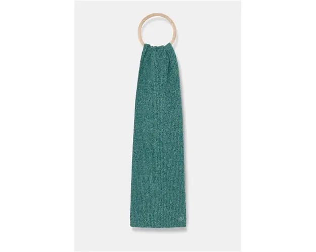 Lacoste esarfa de lana culoarea verde, modelator, RE4736