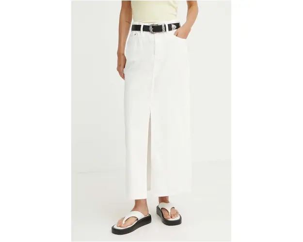 G-Star Raw fusta jeans culoarea bej, maxi, drept, D24385-D551