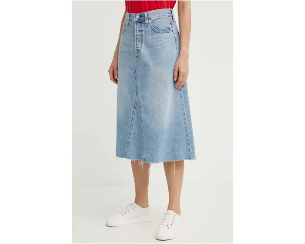 Levi's fusta jeans midi, evazati, A9316