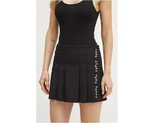 MAX&Co. fusta din amestec de lana x Pietro Terzini culoarea negru, mini, evazati, 2428106011200