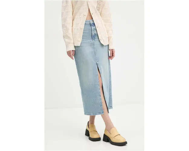 Marc O'Polo fusta jeans maxi, drept, 408916824061