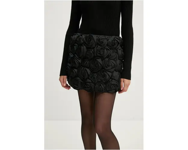 Herskind fusta Debby culoarea negru, mini, evazati, 5325155