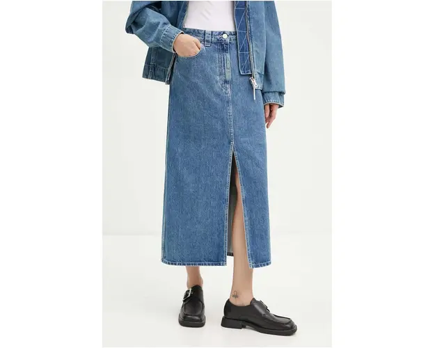 Sunnei fusta jeans midi, drept, RTWWSKR006