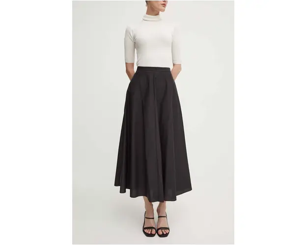 Theory fusta culoarea negru, maxi, evazati, O0504302