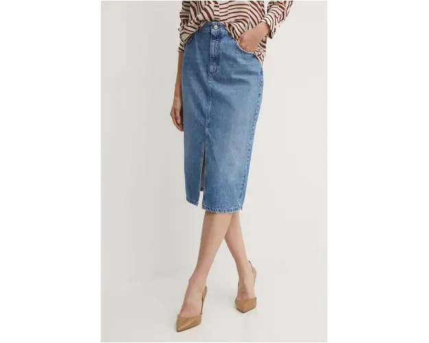 Marella fusta jeans midi, drept, 2423106084200