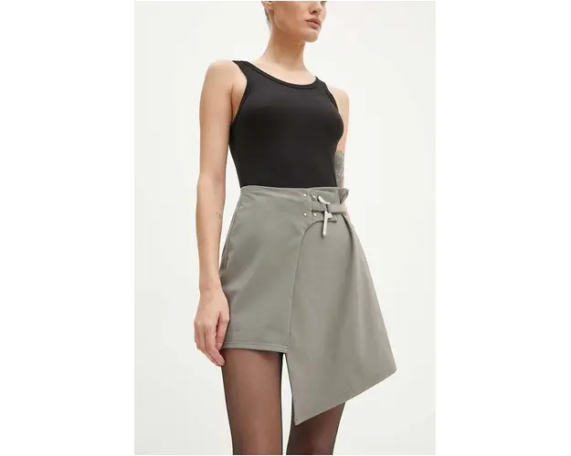 Heliot Emil fusta culoarea verde, mini, evazati, HE.W.12.023.BLK01