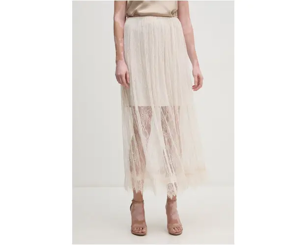 Sisley fusta culoarea bej, maxi, evazati, 4HLGL0029