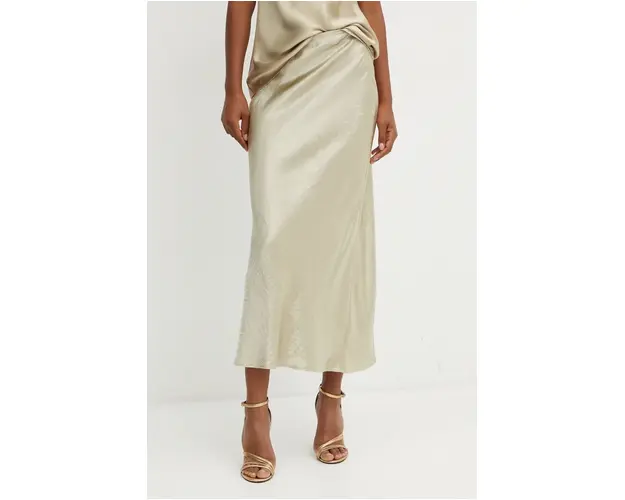 BOSS fusta culoarea bej, maxi, creion, 50524006