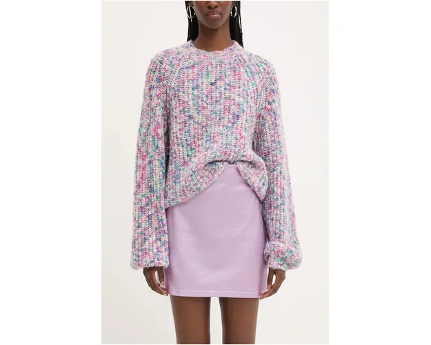Desigual fusta LONDON culoarea roz, mini, creion, 24WWFK01