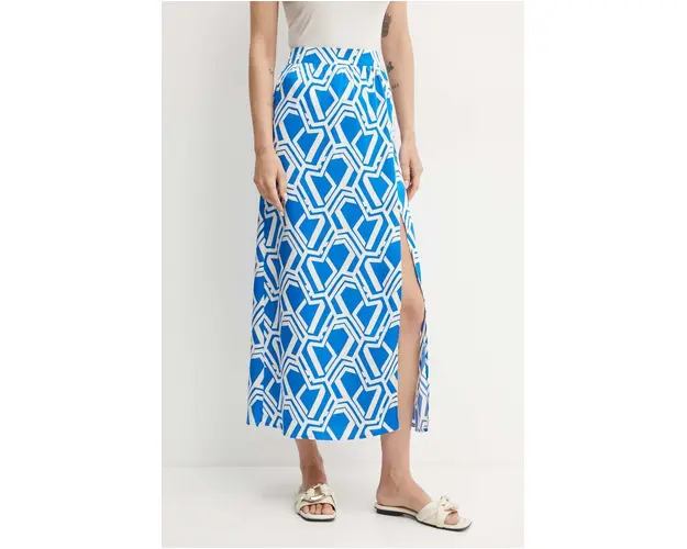Morgan fusta JBLUE midi, drept, JBLUE