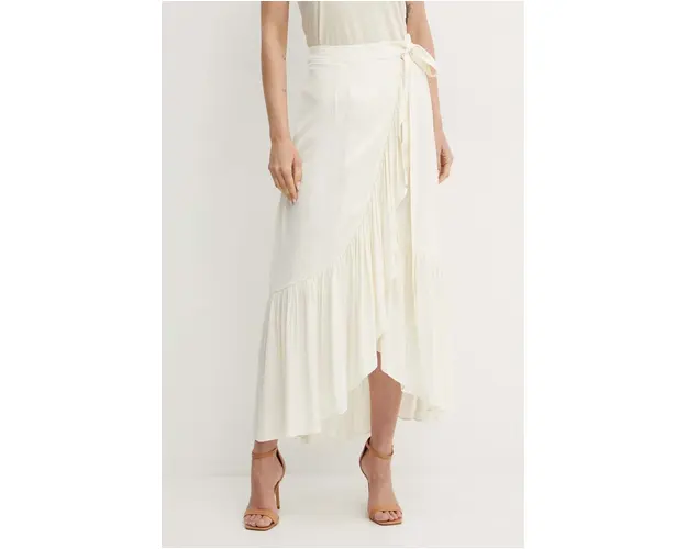 Morgan fusta JGRANY1 culoarea bej, midi, evazati, JGRANY1