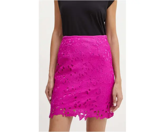 Morgan fusta JEB culoarea roz, mini, drept, JEB