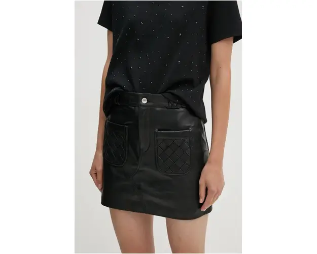 ZADIG&VOLTAIRE fusta culoarea negru, mini, evazati, RWSK00054