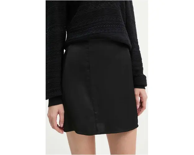 Saint Body fusta culoarea negru, mini, evazati, SB.576