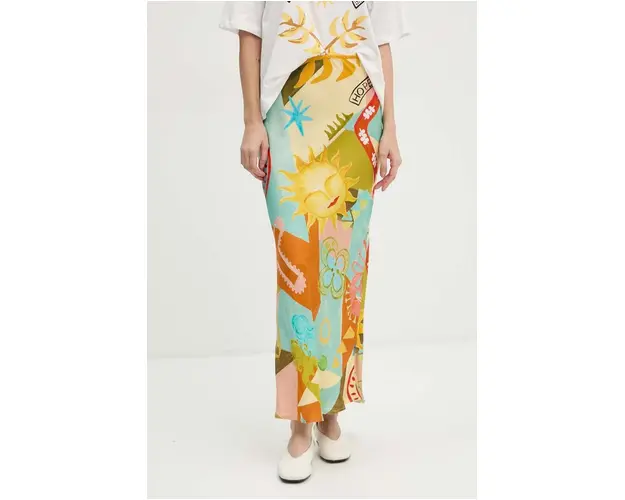 Never Fully Dressed fusta Multi Sundazed Summer Dorris Skirt maxi, drept, NFDSk546