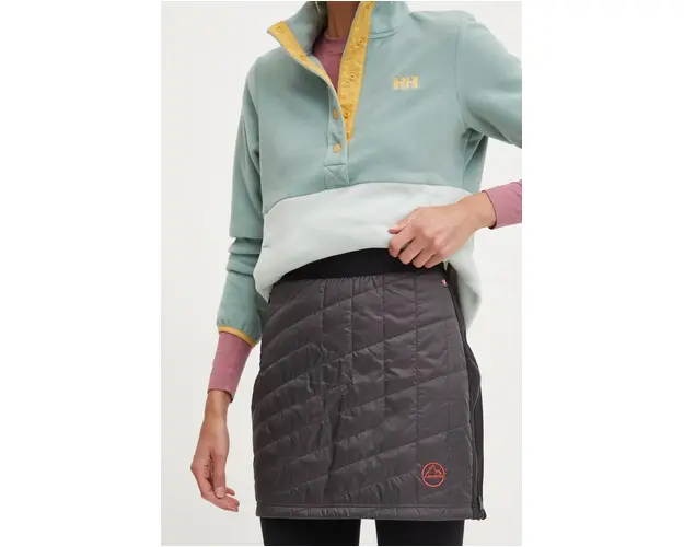 LA Sportiva fusta sport Warm Up Primaloft culoarea gri, mini, drept, M04900322