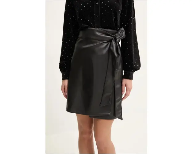 Never Fully Dressed fusta Mini Jaspre Skirt culoarea negru, mini, evazati, NFDSK484