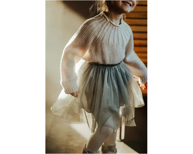 Donsje fusta fete Pien Skirt culoarea gri, mini, evazati, 4035400