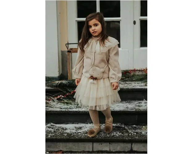 Donsje fusta fete Mirre Skirt culoarea bej, mini, evazati, 4087700