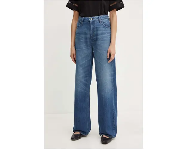 BOSS jeansi femei, culoarea albastru marin, 50522849