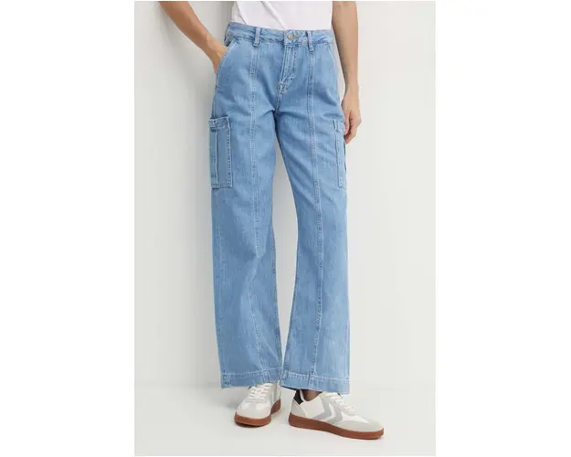 Pepe Jeans jeansi LOOSE ST JEANS HW WORKER femei high waist, PL204715
