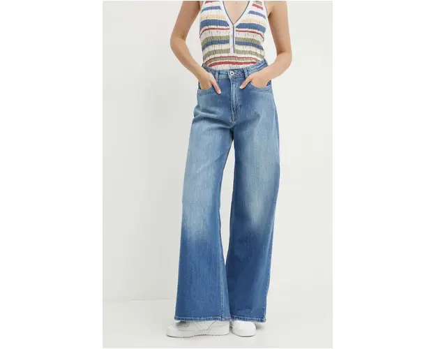 Pepe Jeans jeansi WIDE LEG JEANS UHW femei, PL204740HV6