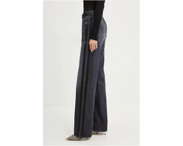 Elisabetta Franchi jeansi femei, culoarea gri, PJ76I46E2