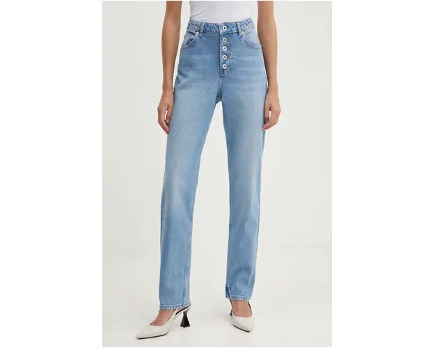 Karl Lagerfeld Jeans jeansi femei high waist, 245J1106