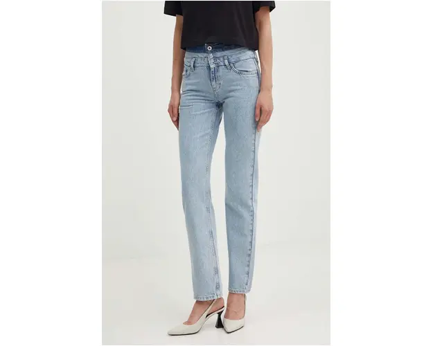 Karl Lagerfeld Jeans jeansi femei high waist, 245J1114