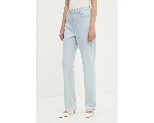 Gestuz jeansi femei high waist, 10909239