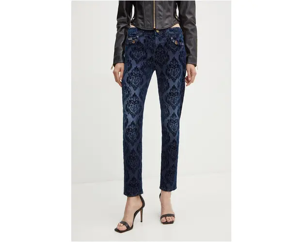Versace Jeans Couture jeansi femei, culoarea albastru marin, 77HAB513 DS014WO4