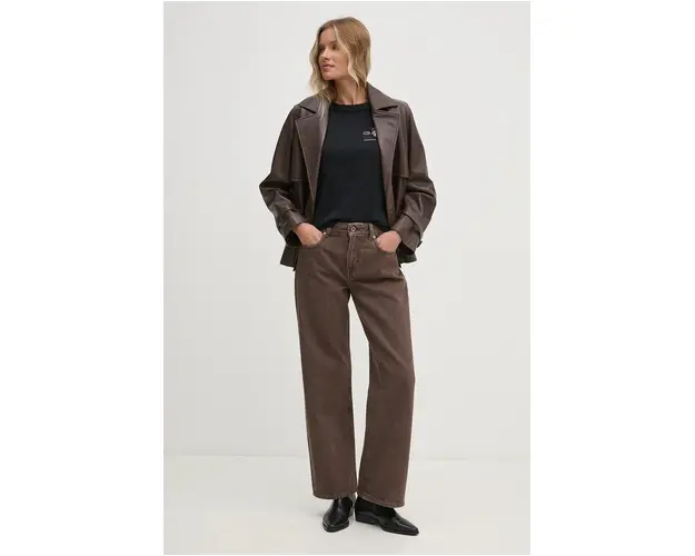 Pepe Jeans jeansi LOOSE ST JEANS HW femei high waist, PL204699YH8