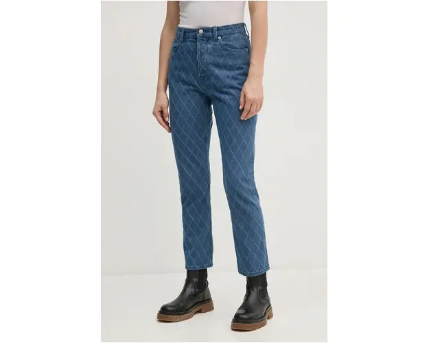 Pepe Jeans jeansi STRAIGHT JEANS UHW DIAMOND femei high waist, PL204722