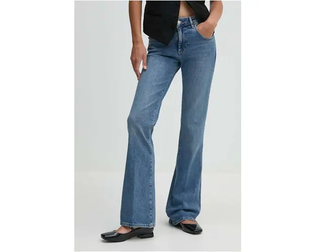 Sisley jeansi femei high waist, 4A1WLE034