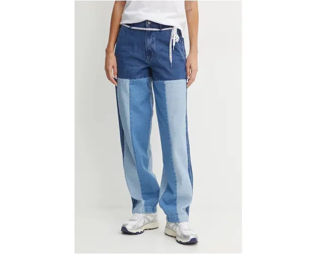 adidas Originals jeans x Ksenia Schneider femei high waist, IW5663