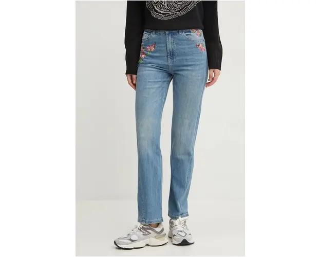 Desigual jeansi CARINA femei high waist, 24WWDD94