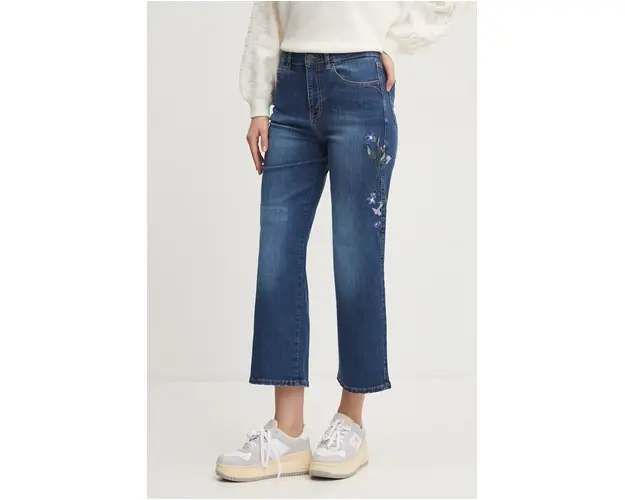 Desigual jeansi AIMAR femei high waist, 24WWDD18