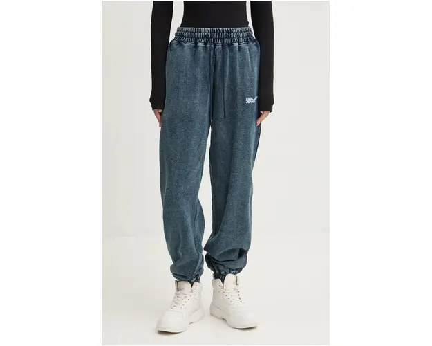 Karl Lagerfeld Jeans pantaloni de trening din bumbac cu imprimeu, 246J1000