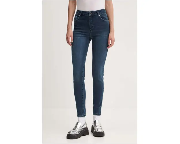 Karl Lagerfeld Jeans jeansi femei, culoarea albastru marin, 246J1101