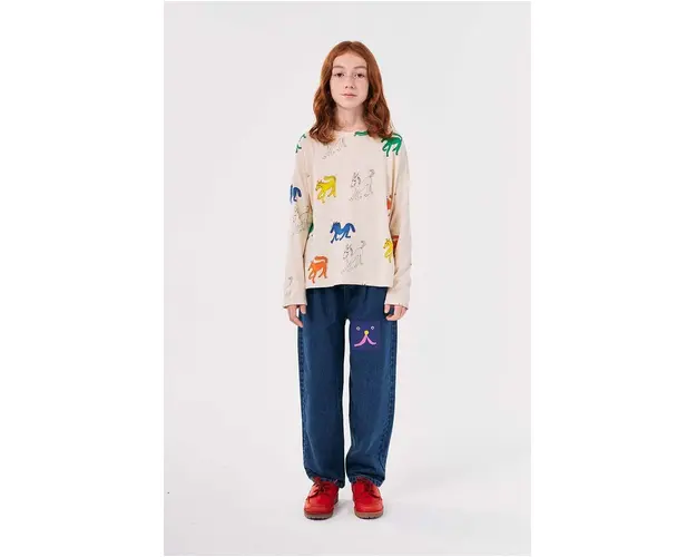 Bobo Choses jeans copii Funny face 224AC106