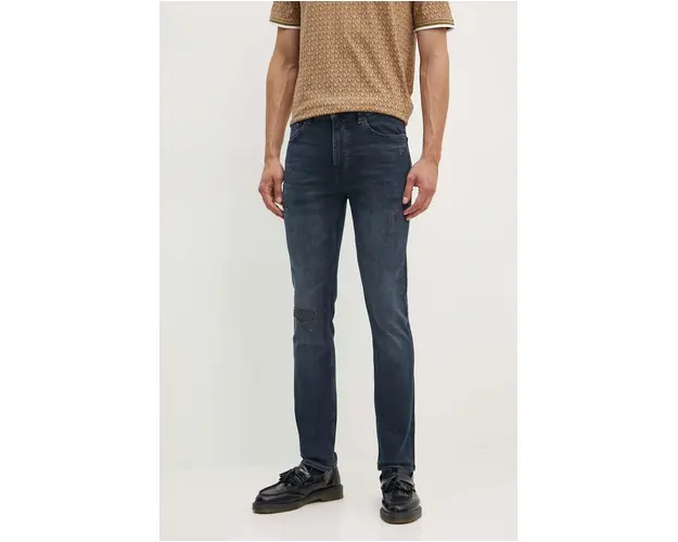 Boss Orange jeansi barbati, culoarea albastru marin, 50520968