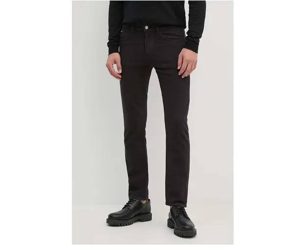 BOSS jeansi barbati, culoarea negru, 50520539