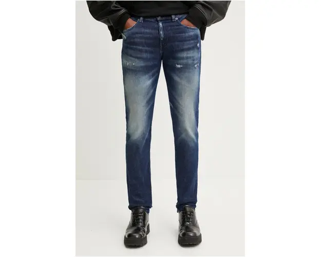 Diesel jeansi 2019 D-STRUKT barbati, culoarea albastru marin, A03558.09J56