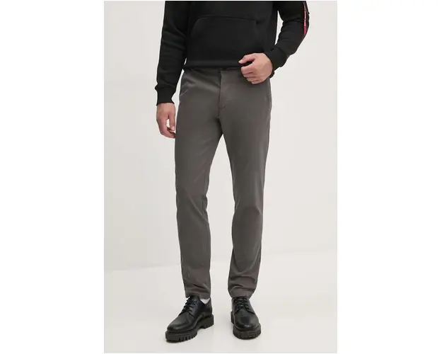 Sisley pantaloni barbati, culoarea gri, mulata, 4DM6SF02Y