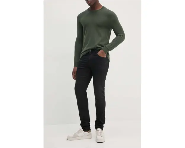 Sisley jeansi barbati, culoarea negru, 4N3HSE00O