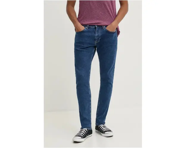 Tommy Jeans jeans barbati, culoarea albastru marin, DM0DM20400