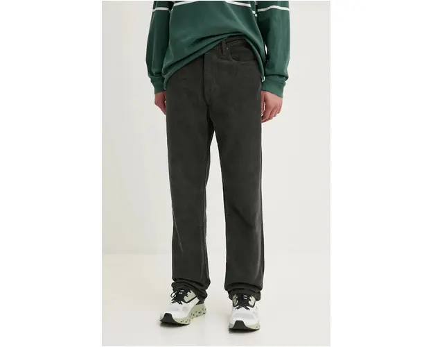 Levi's pantaloni de catifea cord culoarea gri, drept, 29037