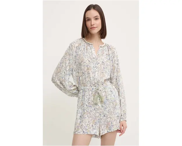 Pepe Jeans salopeta MISTY culoarea bej, PL230499